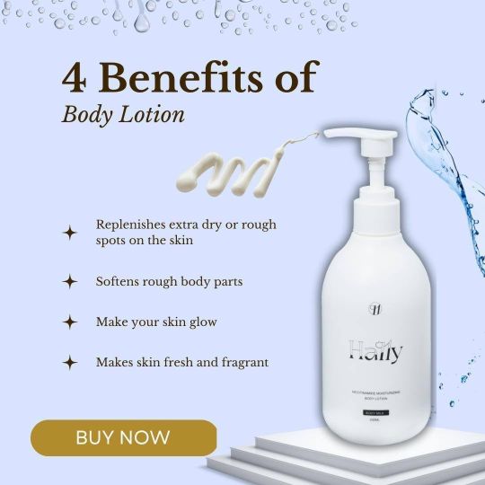 Hally Nicotinamide Body Lotion for Glowing Skin